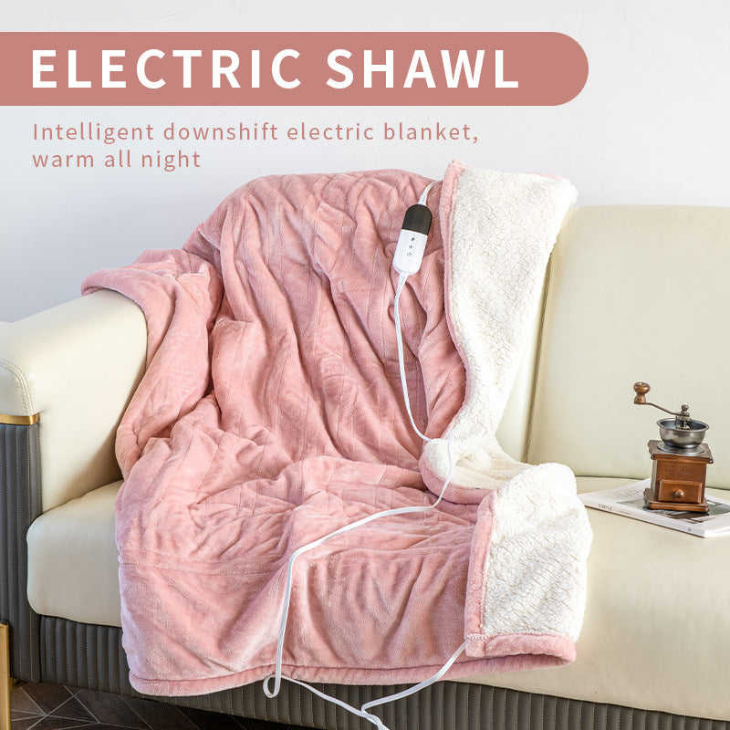 Double Layer Electric Blanket Shawl Cover