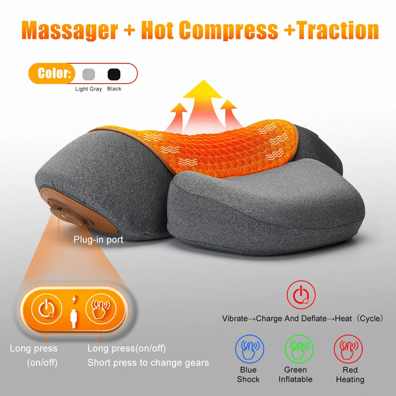 Oreiller Massant Chauffant Cervical Relax